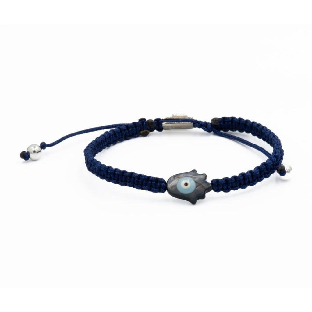 HAMSA HAND BRAIDED BRACELET SP - Rock and Jewel