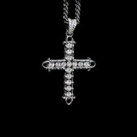 HEART CROSS ZIRCONIA BLANCA - Rock and Jewel
