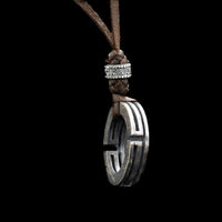 LABYRINTH LEATHER NECKLACE - Rock and Jewel
