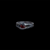 LAVA STONE RING CON GRANATE - Rock and Jewel