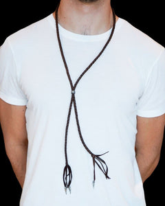 LEATHER BOLO TIE - Rock and Jewel