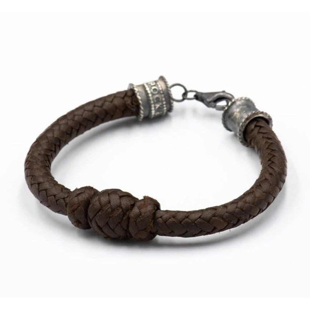 LEATHER KNOT BRACELET - Rock and Jewel