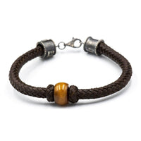 LEATHER STONE BRACELET - Rock and Jewel