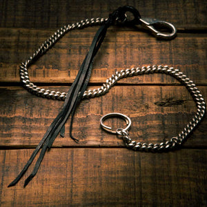 LINKED LEATHER KEY CHAIN - Rock and Jewel