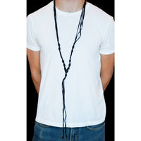 LONG LEATHER NECKLACE - Rock and Jewel