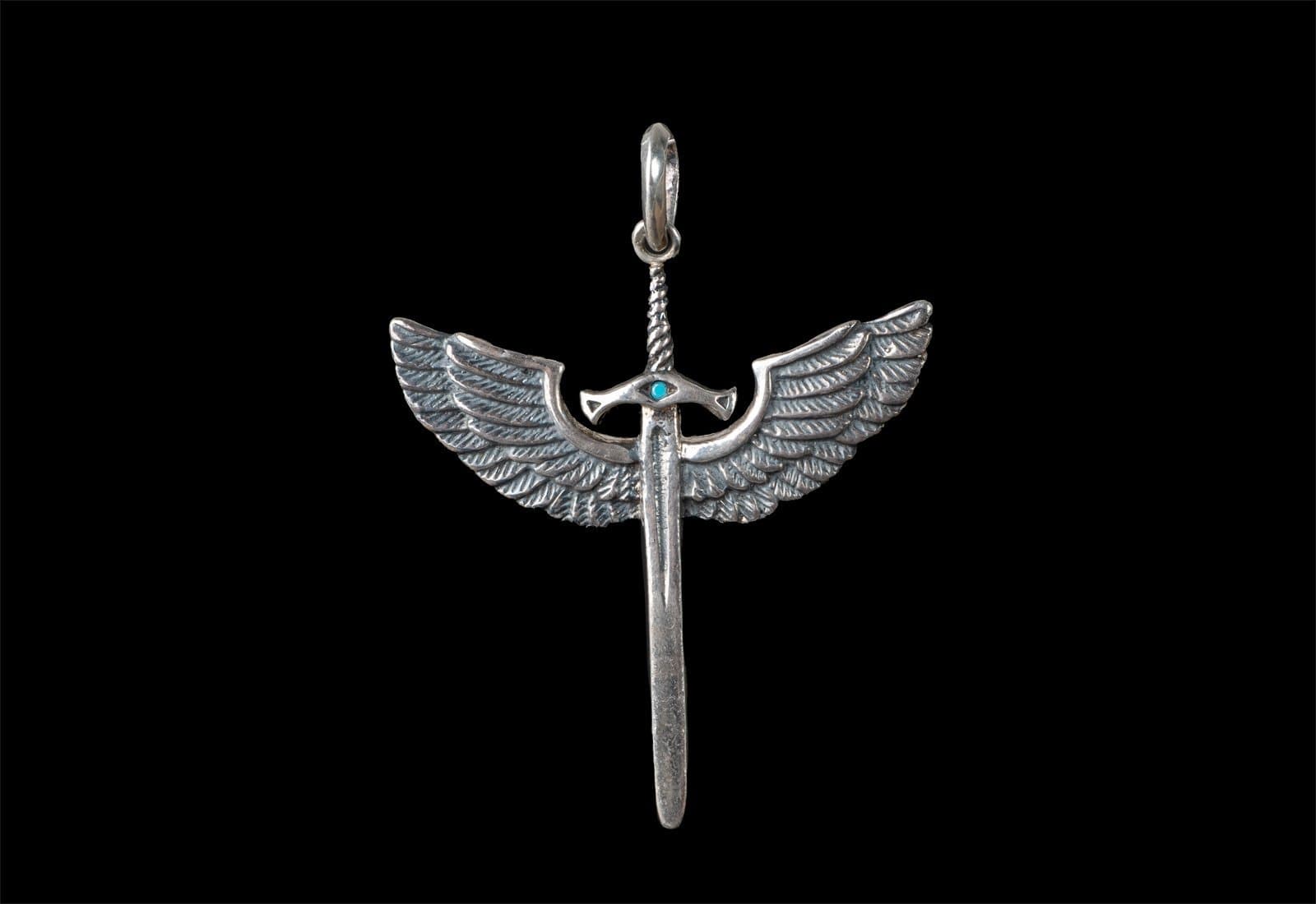 MICHAEL ANGEL PROTECTION SWORD WITH STONE