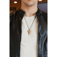 NATURAL SHARK TOOTH SILVER - Rock and Jewel