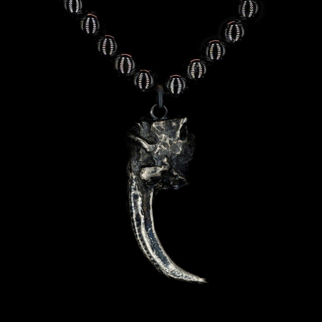 OBSIDIAN EAGLE HEEL NECKLACE - Rock and Jewel