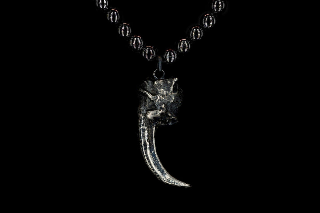 OBSIDIAN EAGLE HEEL NECKLACE - Rock and Jewel