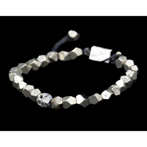 ONE SKULL PIRITE BRACELET