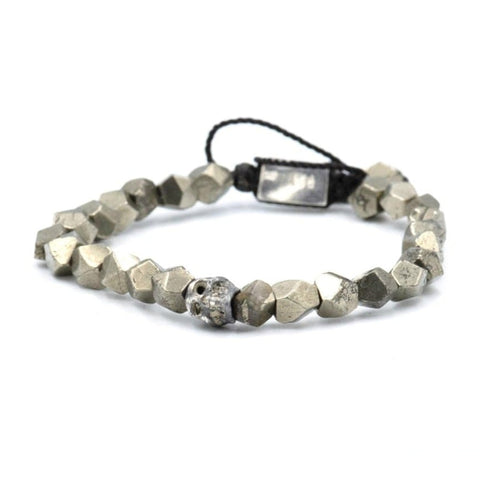 ONE SKULL PIRITE BRACELET
