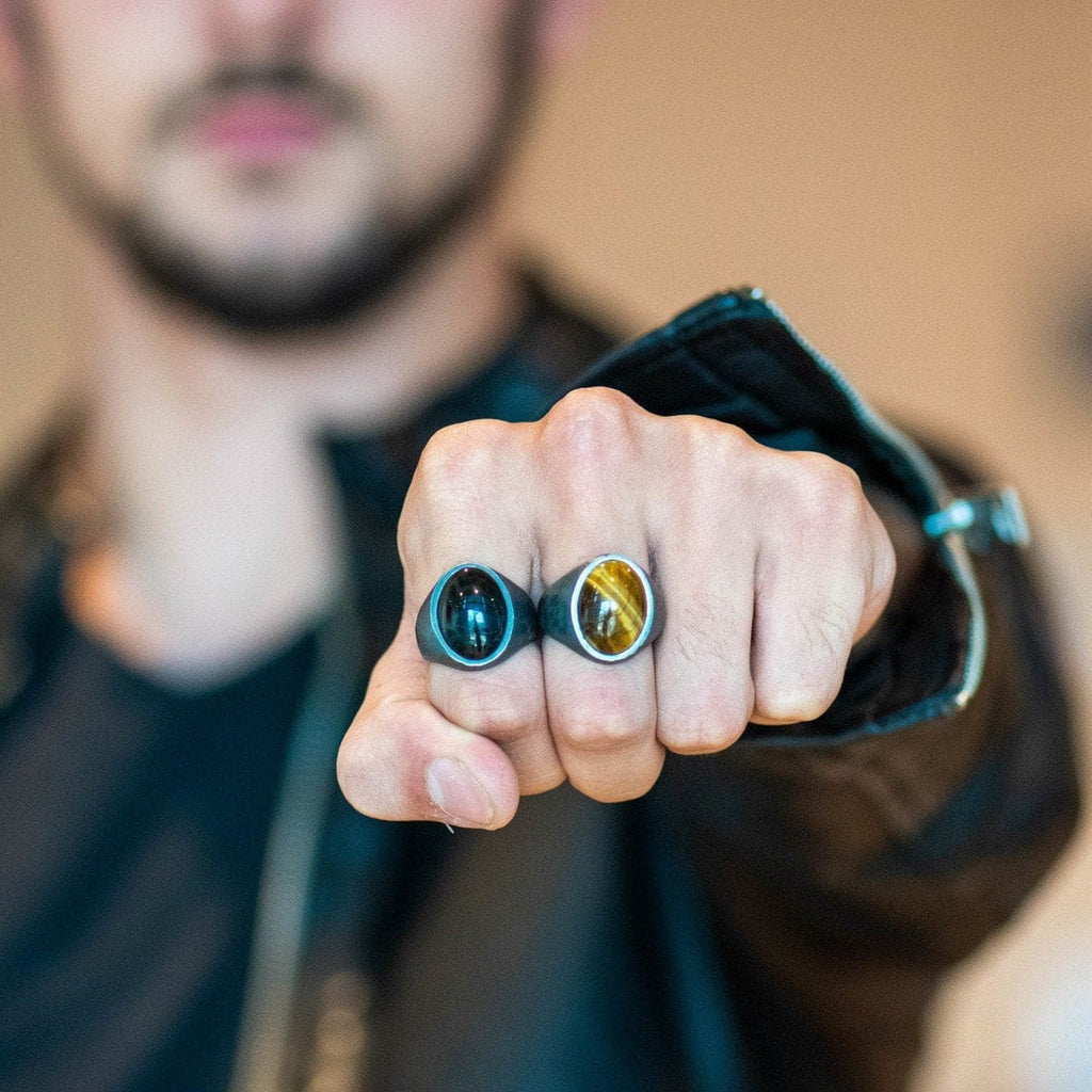 OVAL OJO DE TIGRE RING - Rock and Jewel