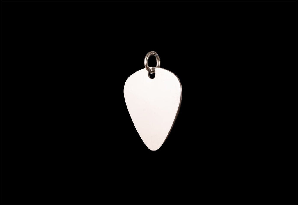 POLISHED SILVER GUITAR PICK - Rock and Jewel