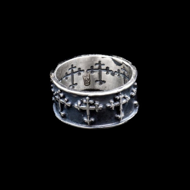 R&J CROSS RING - Rock and Jewel