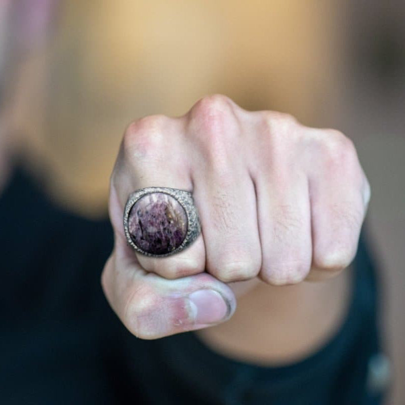 R&J PURPLE AGATHA RING - Rock and Jewel