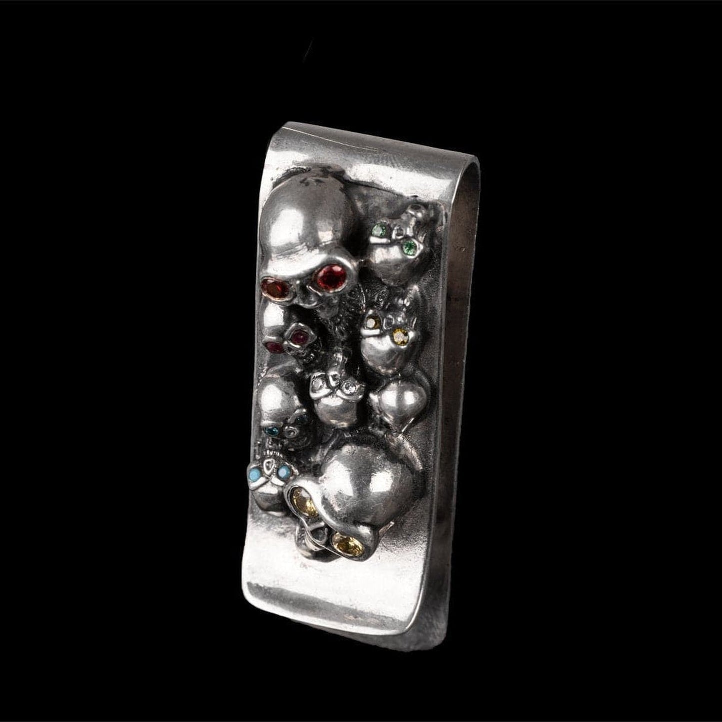 ROCK STAR MONEY CLIP (CON RUBIS, TOPACIO, ZAFIRO Y TURMALINA) - Rock and Jewel