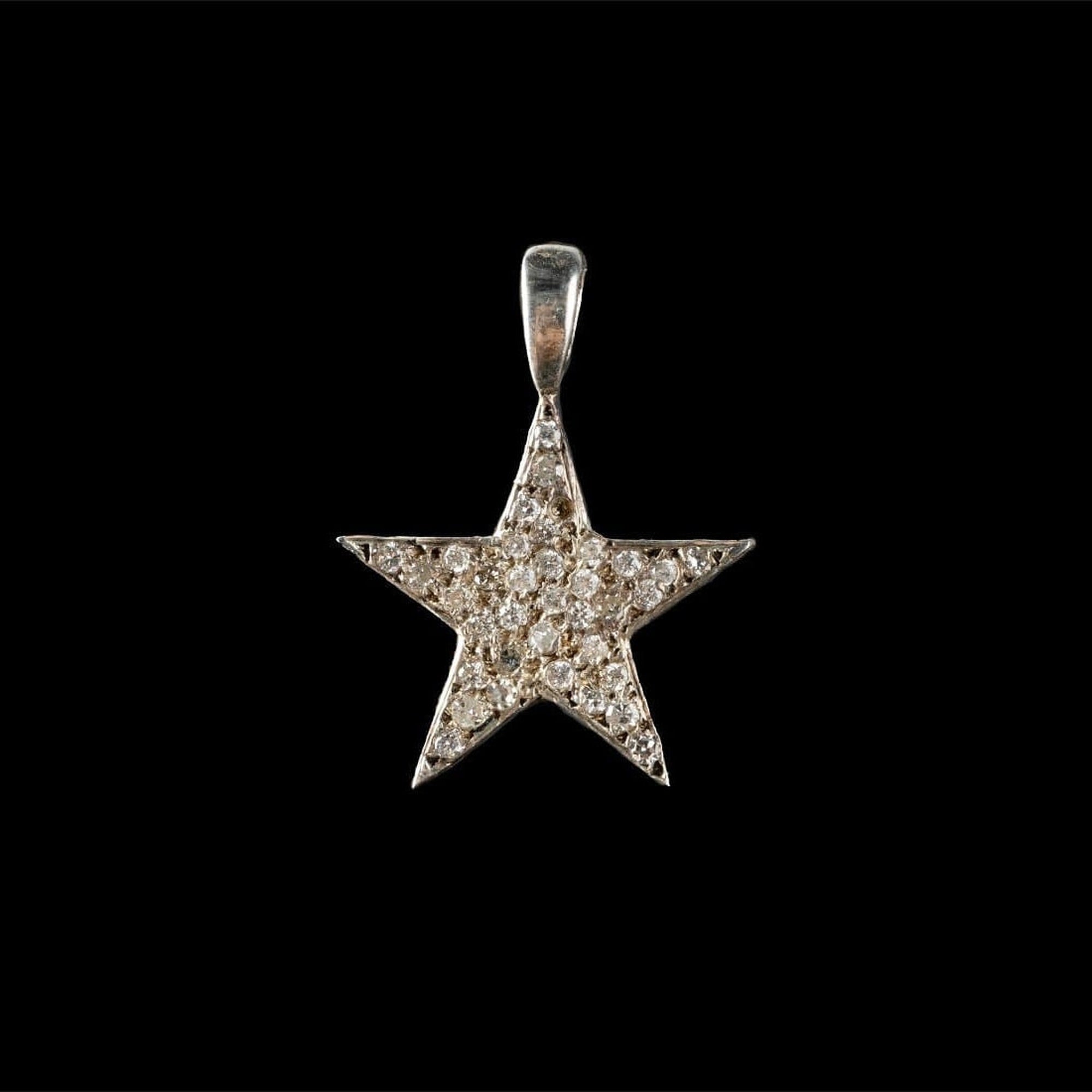 ROCK STAR SILVER MEDIUM (CON ZIRCONIAS BLANCAS - PAVE)
