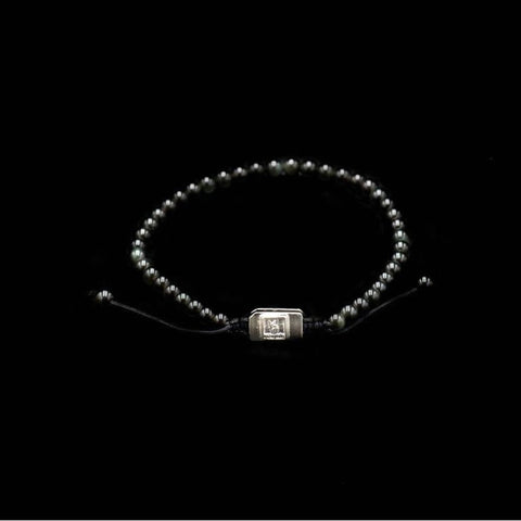 SILVER HEMATITE BRACELET