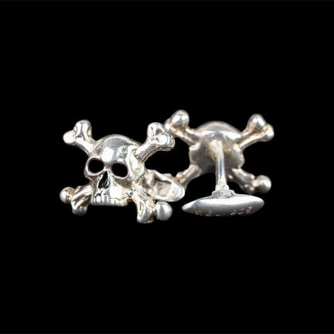 SKULL JOE CROSSBONE CUFFLINKS - Rock and Jewel