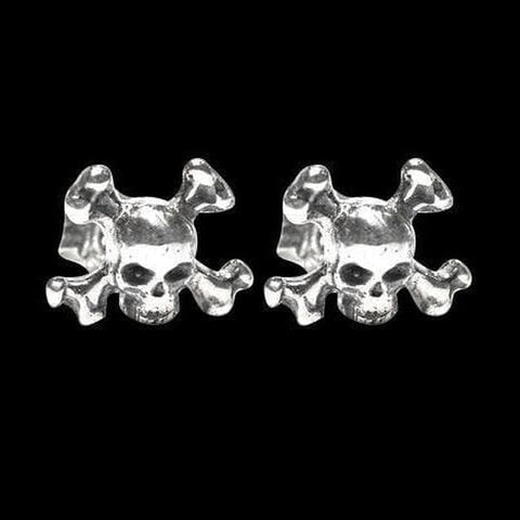 SKULL JOE CROSSBONE EARRINGS - Rock and Jewel