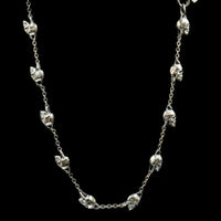 SKULLS SILVER NECKLACE - Rock and Jewel