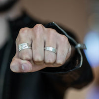 SMALL CABLE RING - Rock and Jewel
