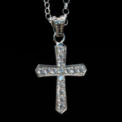 SMALL CROSS ZIRCONIA BLANCA