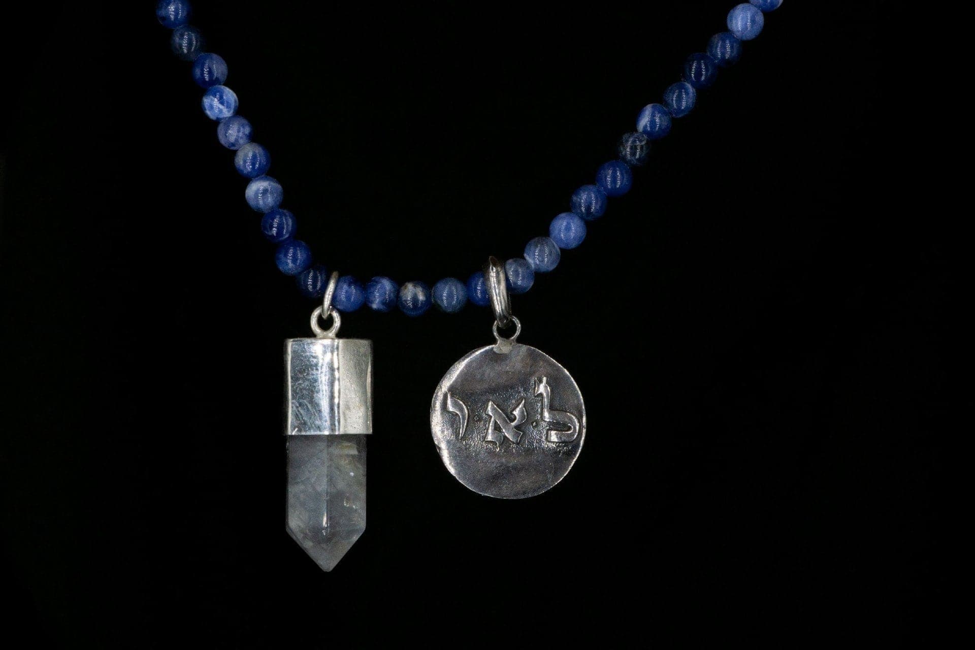 SODALITE CIRCLE 72 PURIFYING PLACES AND SPACES NECKLACE