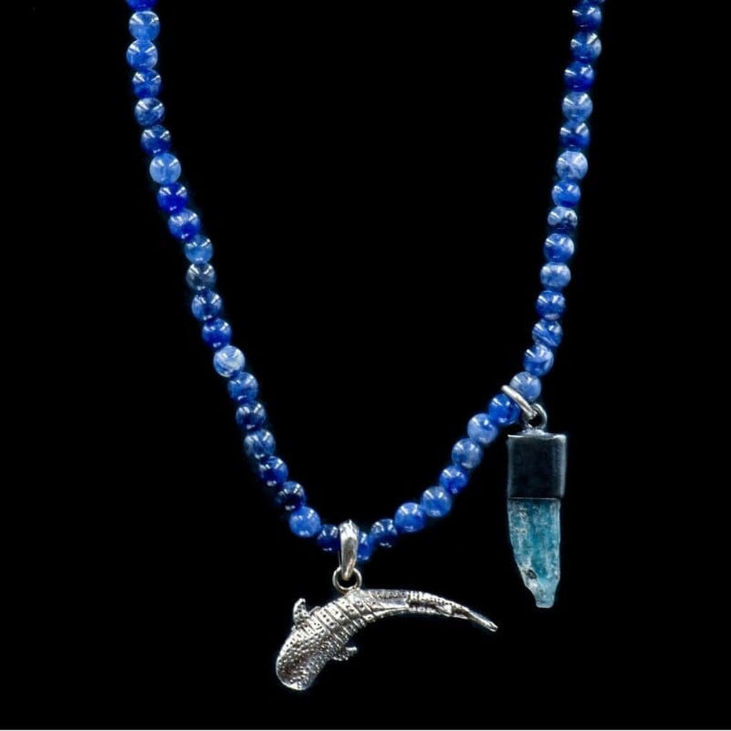 SODALITE WHALE SHARK W QUARTZ - Rock and Jewel