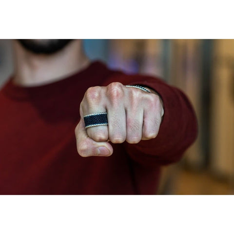 STINGRAY SKIN RING WIDE