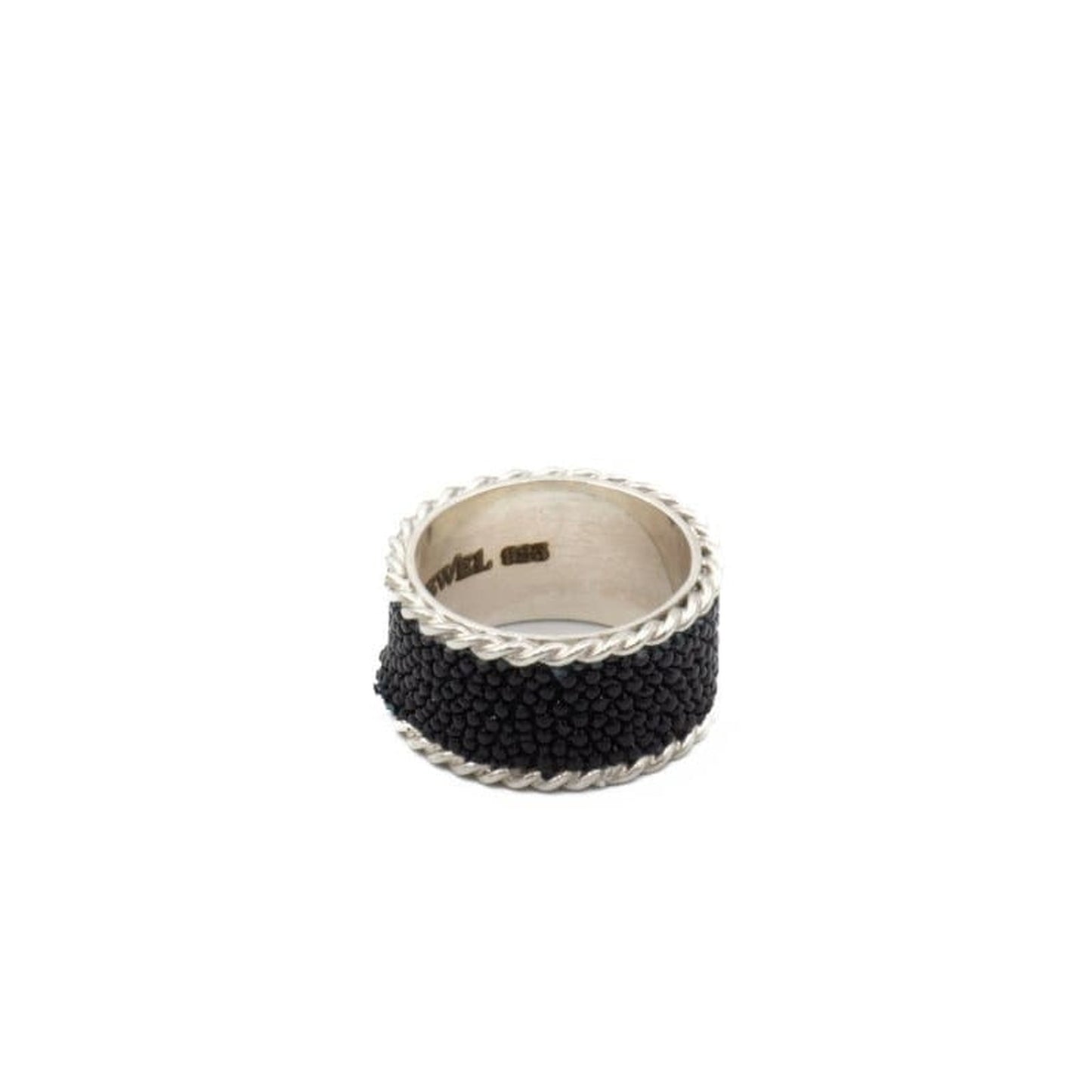 STINGRAY SKIN RING WIDE - Rock and Jewel
