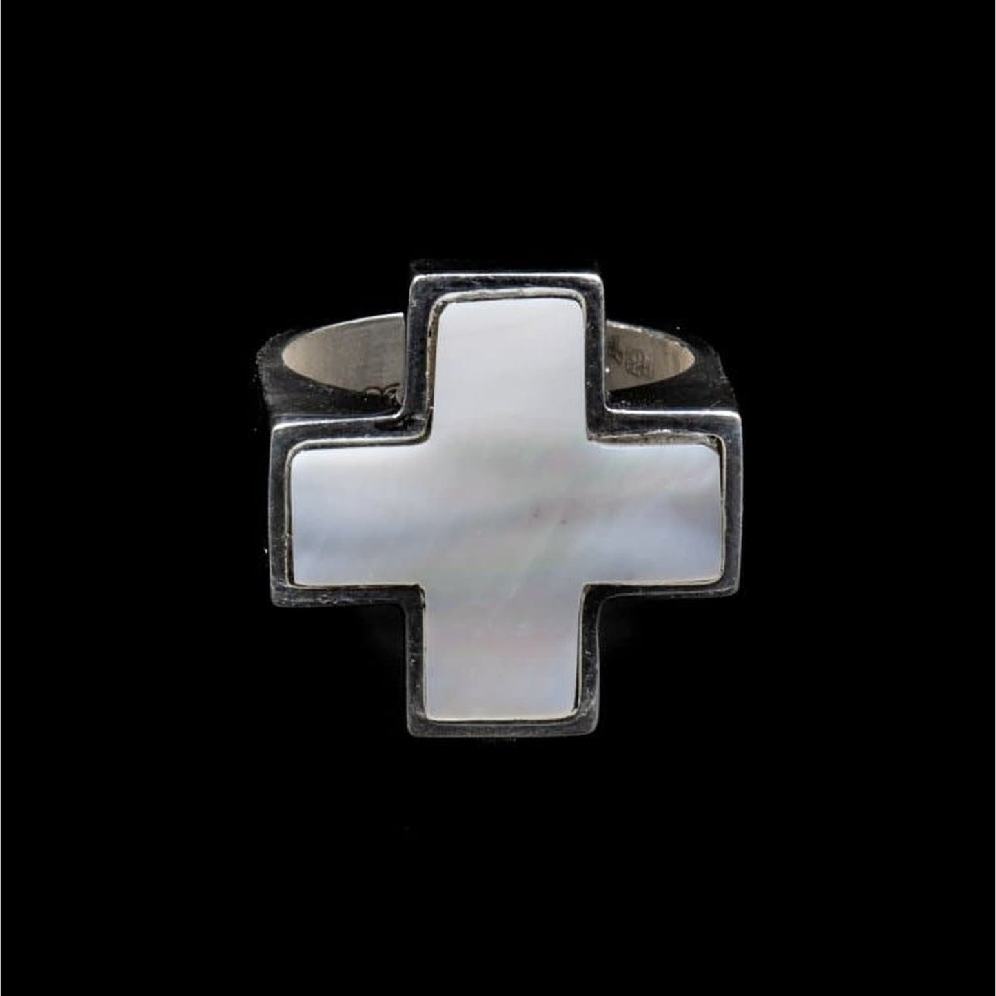 STONE CROSS RING LUNA - Rock and Jewel