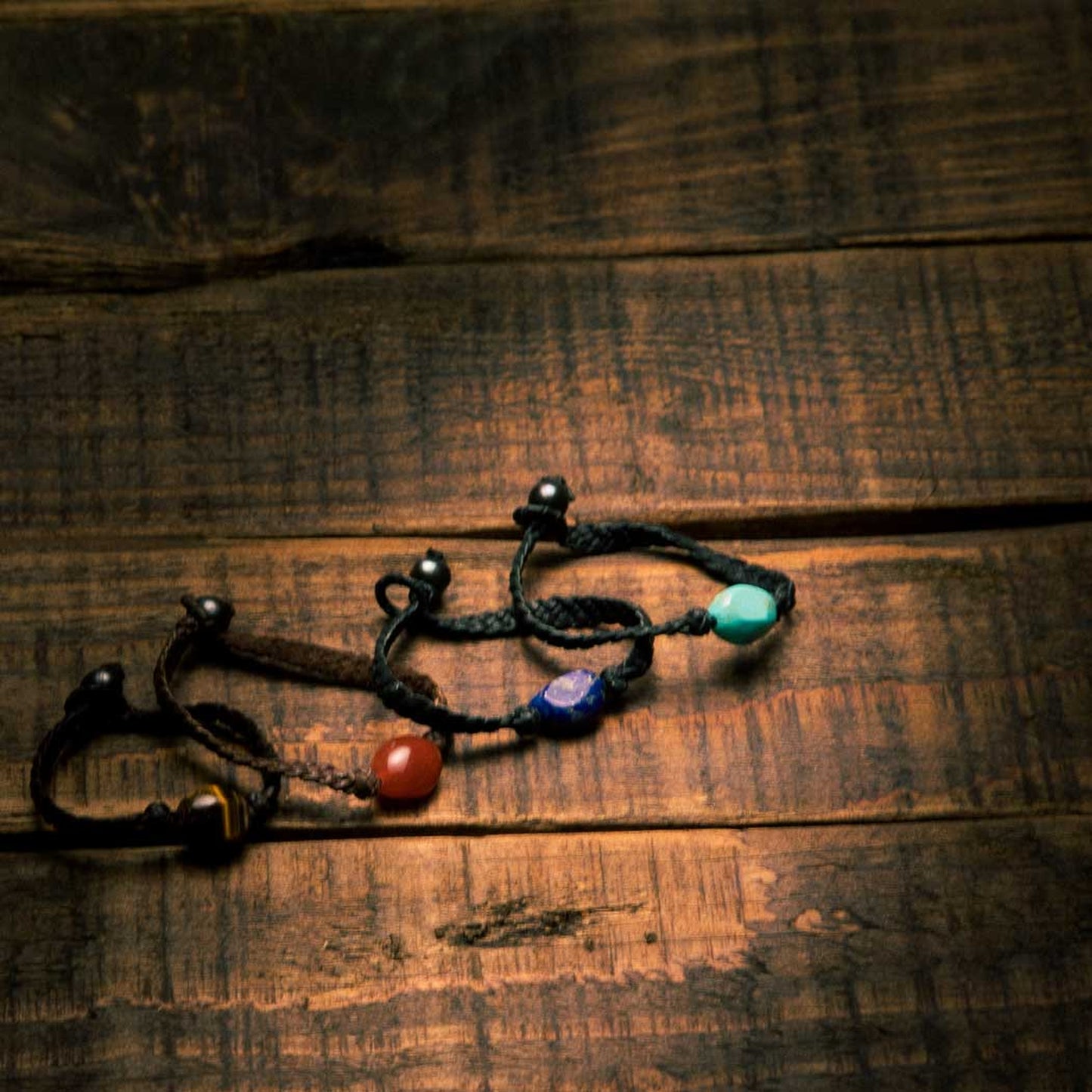 STONE LEATHER BRACELET - Rock and Jewel