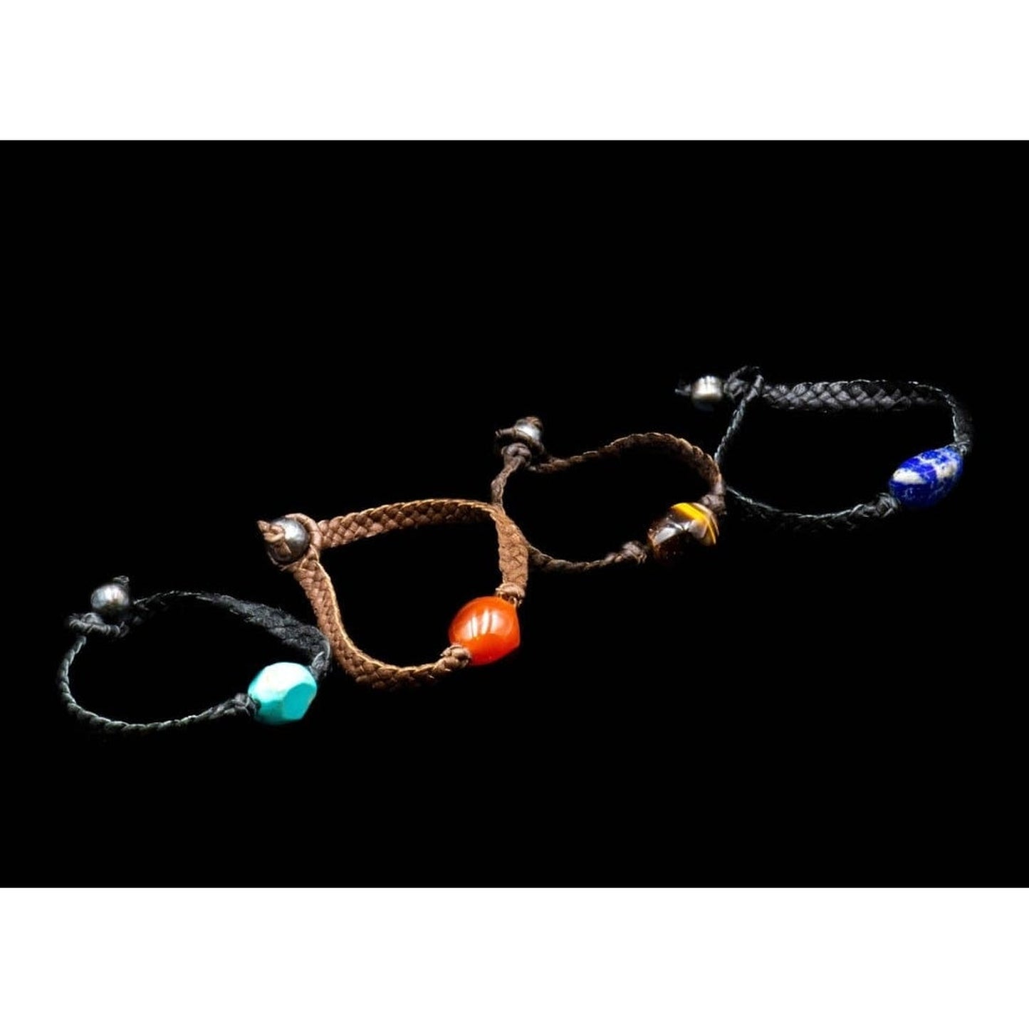 STONE LEATHER BRACELET - Rock and Jewel