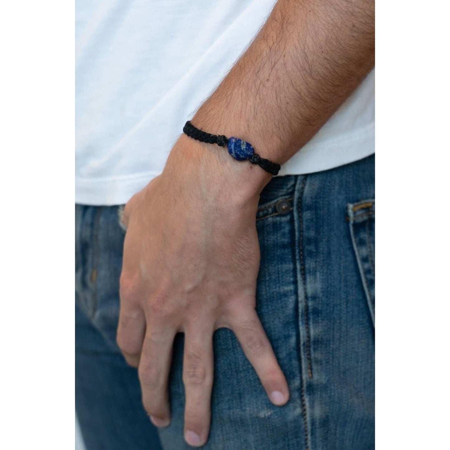 STONE LEATHER BRACELET - Rock and Jewel