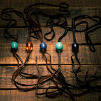 STONE LEATHER NECKLACE - Rock and Jewel