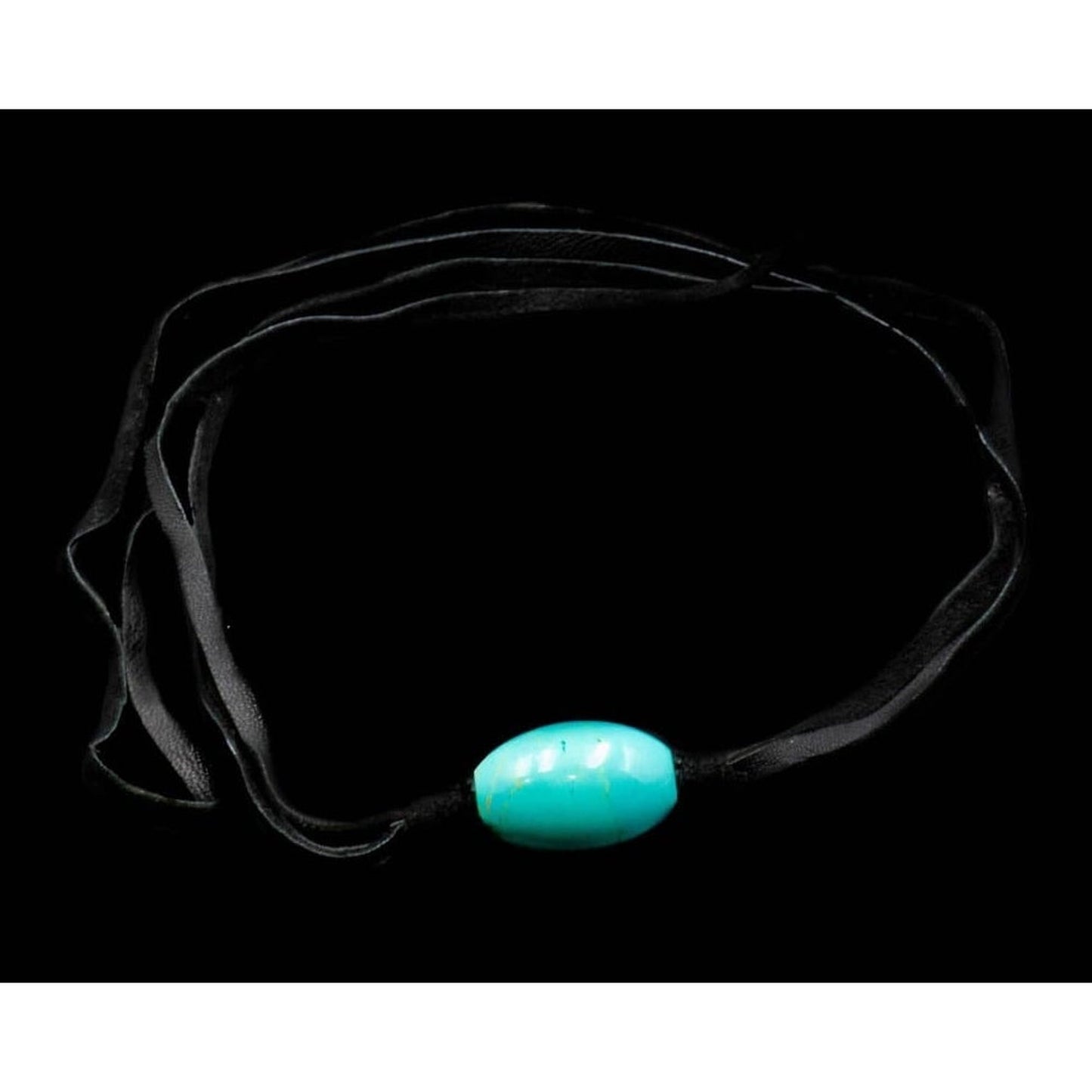 STONE LEATHER NECKLACE - Rock and Jewel
