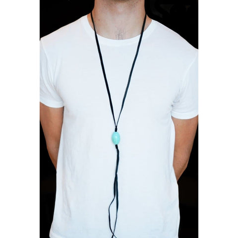 STONE LEATHER NECKLACE