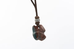 STONE LEATHER NECKLACE II
