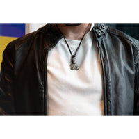 STONE LEATHER NECKLACE II - Rock and Jewel