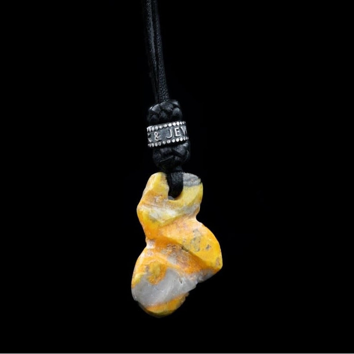 STONE LEATHER NECKLACE II - Rock and Jewel