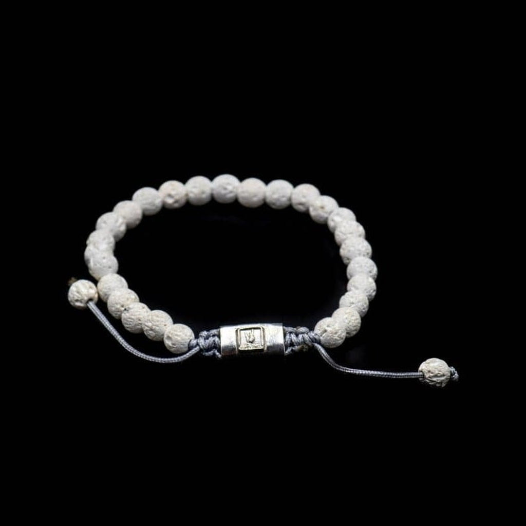 VOLCANIC WHITE BRACELET - Rock and Jewel