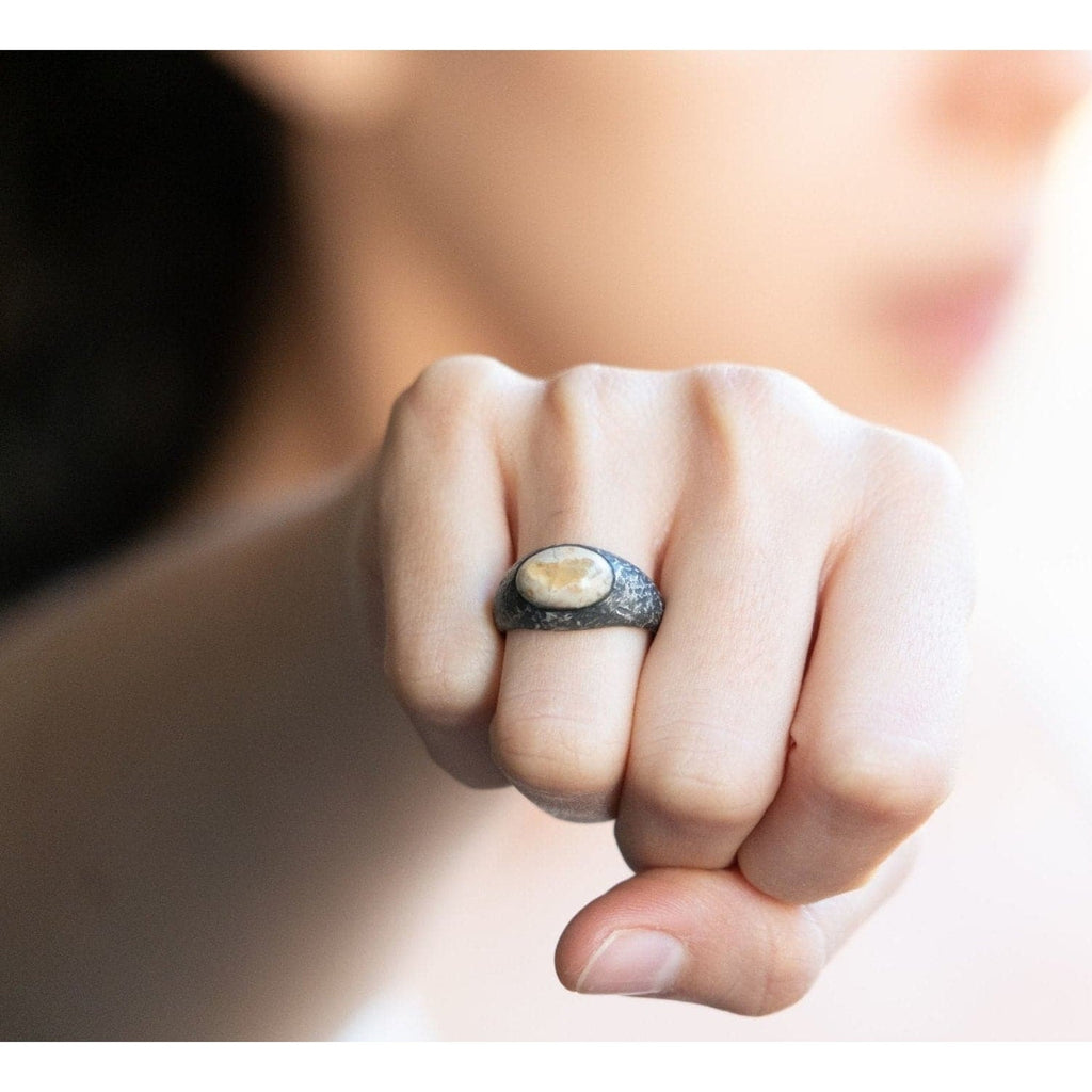 W OPAL EYE RING - Rock and Jewel