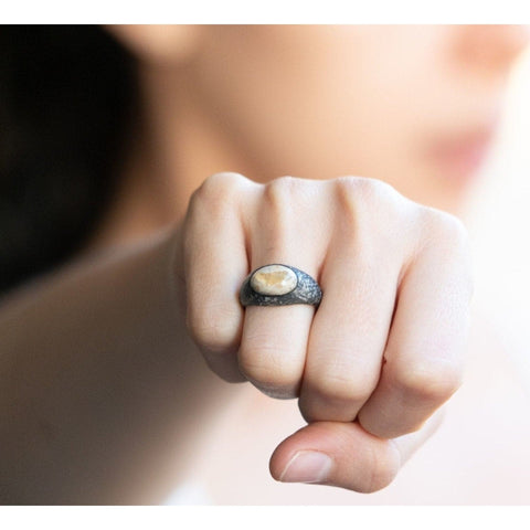 W OPAL EYE RING
