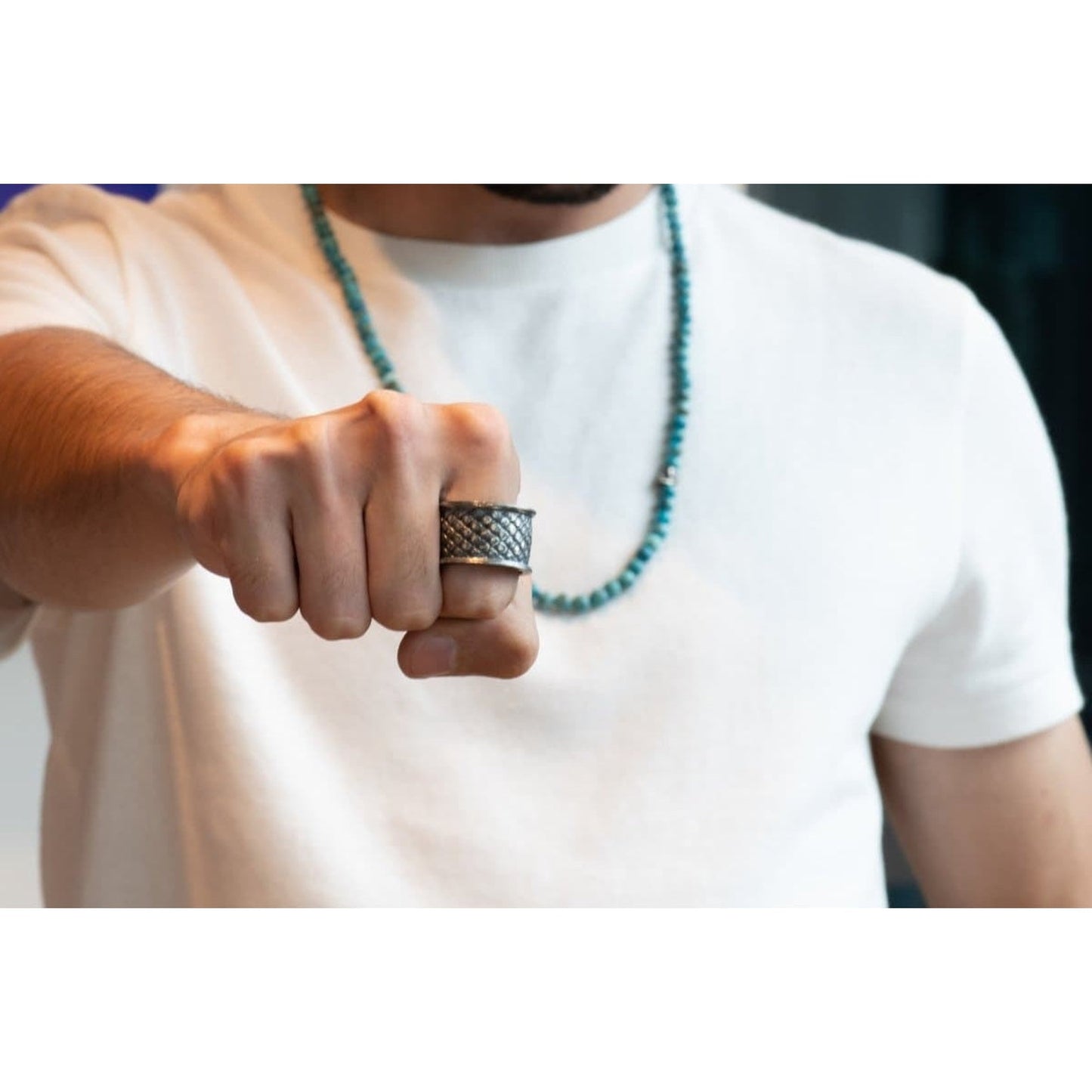 WIDE SNAKE RING - Rock and Jewel